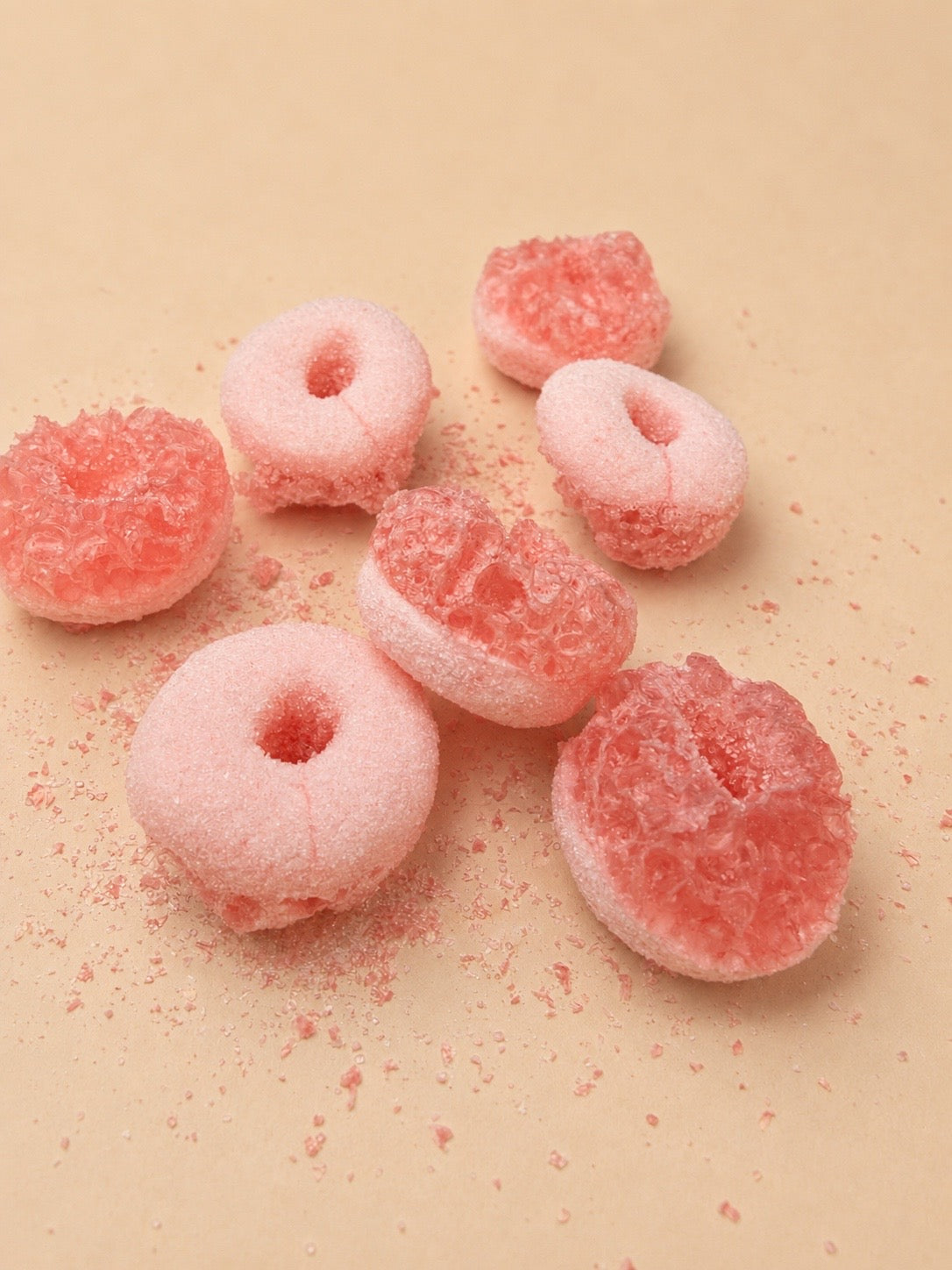 Candy Crunch Mini Erdbeer Ringe 20 gr.