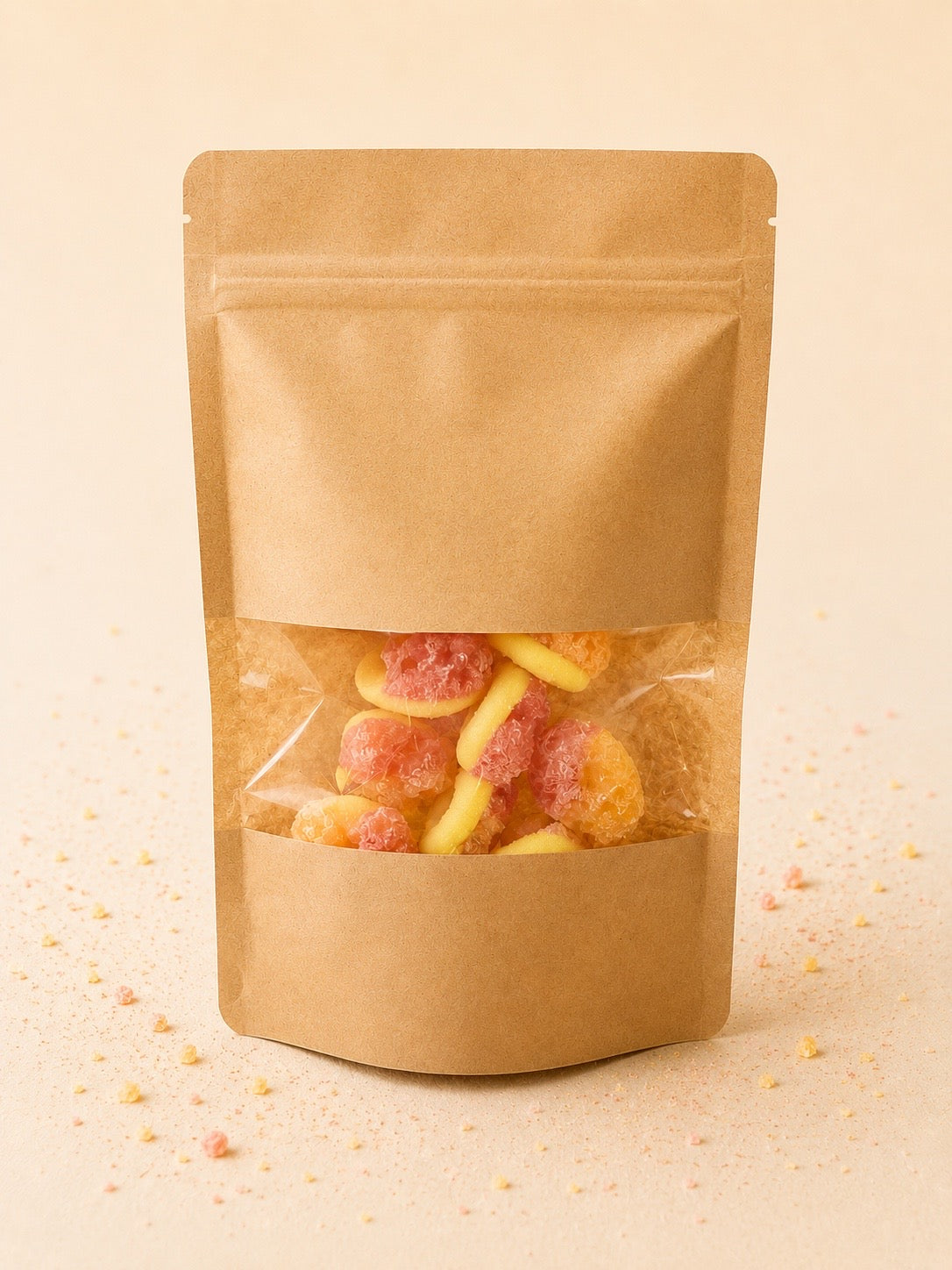 Candy Crunch Saure Mini Pfirsich Ringe      20 gr.