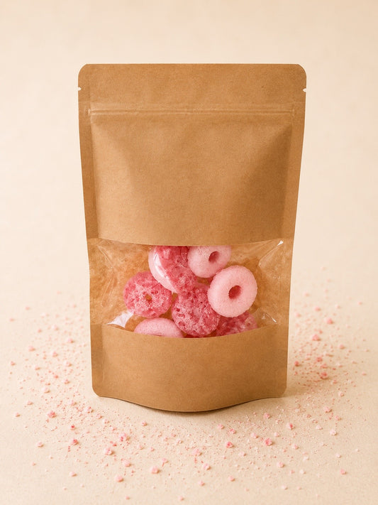Candy Crunch Mini Erdbeer Ringe     20 gr.